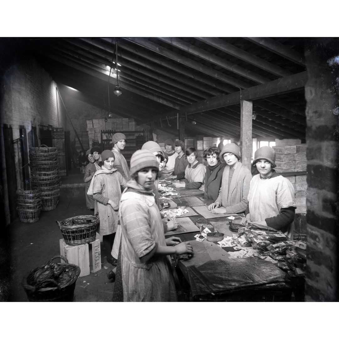 Kipper women working at Porthgwidden, St Ives — early 20th century