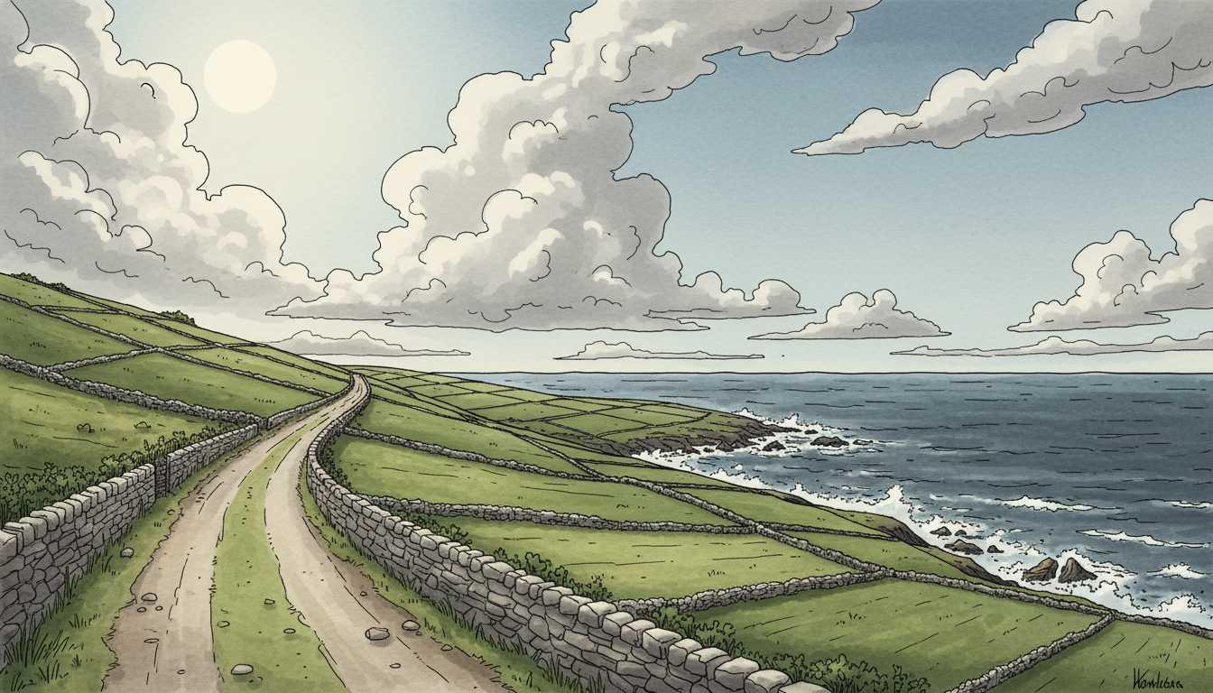 Dramatic moorland road near Zennor, Cornwall at dawn